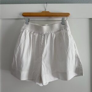 Sweaty Betty High Waist White Shorts